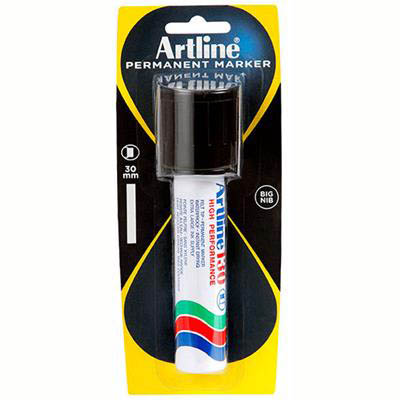 Image for ARTLINE 130 PERMANENT MARKER CHISEL 30MM BLACK HANGSELL from Mackay Business Machines (MBM) Office National