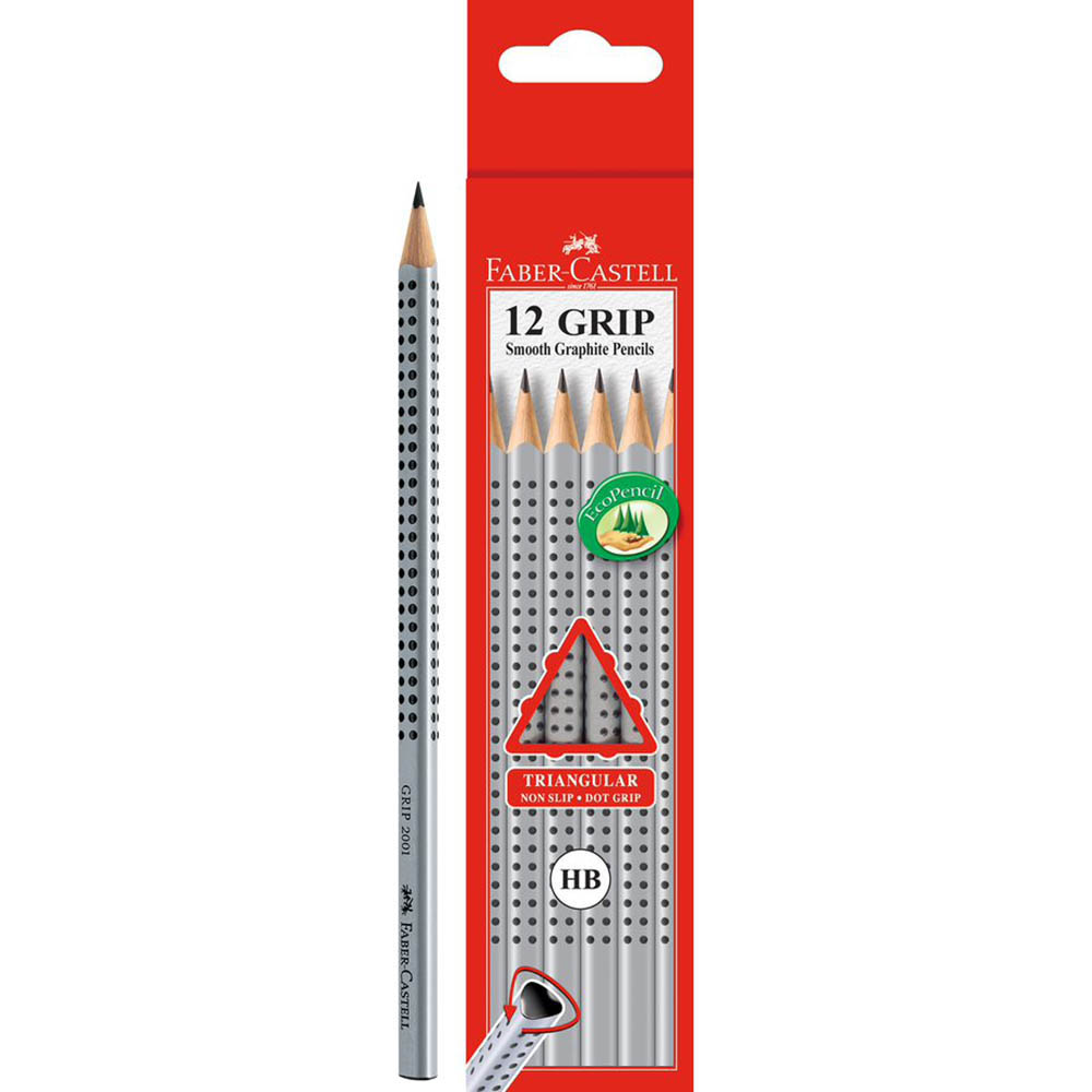Image for FABER-CASTELL GRIP TRIANGULAR GRAPHITE PENCIL HB BOX 12 from PaperChase Office National