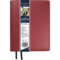 debden 2020 elite diary compact day to page b6 cherry red