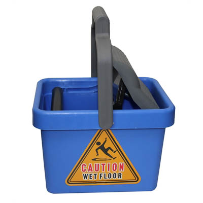 Image for CLEANLINK MOP BUCKET PLASTIC WRINGER 9 LITRE BLUE from Express Office National