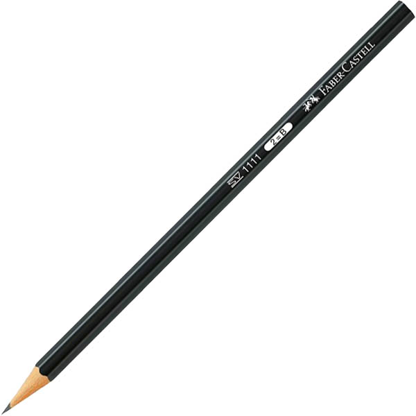 Image for FABER-CASTELL 1111 GRAPHITE PENCILS 2B BOX 12 from Ezi Office Supplies Gold Coast Office National