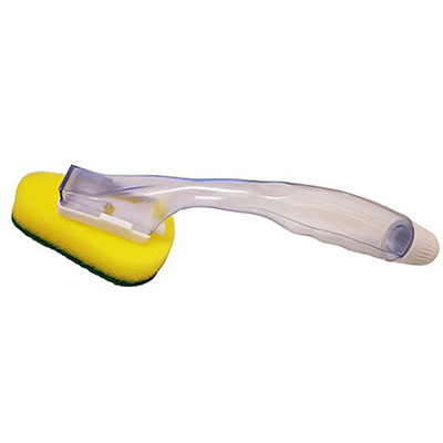 Image for CLEANLINK DISH WAND WITH REPLACEABLE SPONGE/SCOURER GREEN from Office National Sydney Stationery