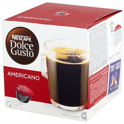 Image for NESCAFE DOLCE GUSTO COFFEE CAPSULES CAFE AMERICANO PACK 16 from Discount Office National