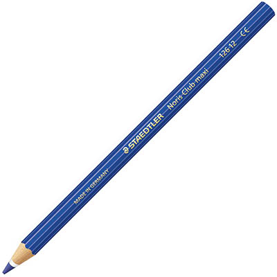 Image for STAEDTLER 126 NORIS CLUB MAXI LEARNER COLOURED PENCILS BLUE PACK 12 from Surry Office National