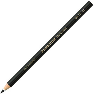 Image for STAEDTLER 126 NORIS CLUB MAXI LEARNER COLOURED PENCILS BLACK PACK 12 from AASTAT Office National