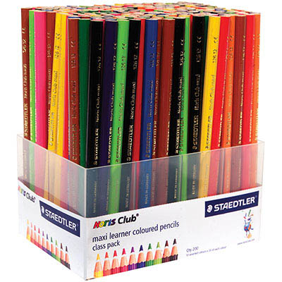 Image for STAEDTLER 126 NORIS CLUB MAXI LEARNER COLOURED PENCILS ASSORTED CLASSPACK 200 from AASTAT Office National