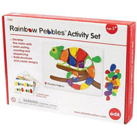 educational colours rainbow pebbles activity set