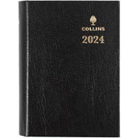 collins sterling pocket 133p.p99 diary day to page with pencil a7 black