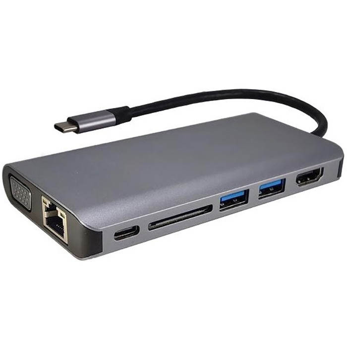 Image for SHINTARO TRAVEL DISPLAY HUB USB-C SILVER/BLACK from OFFICE NATIONAL CANNING VALE