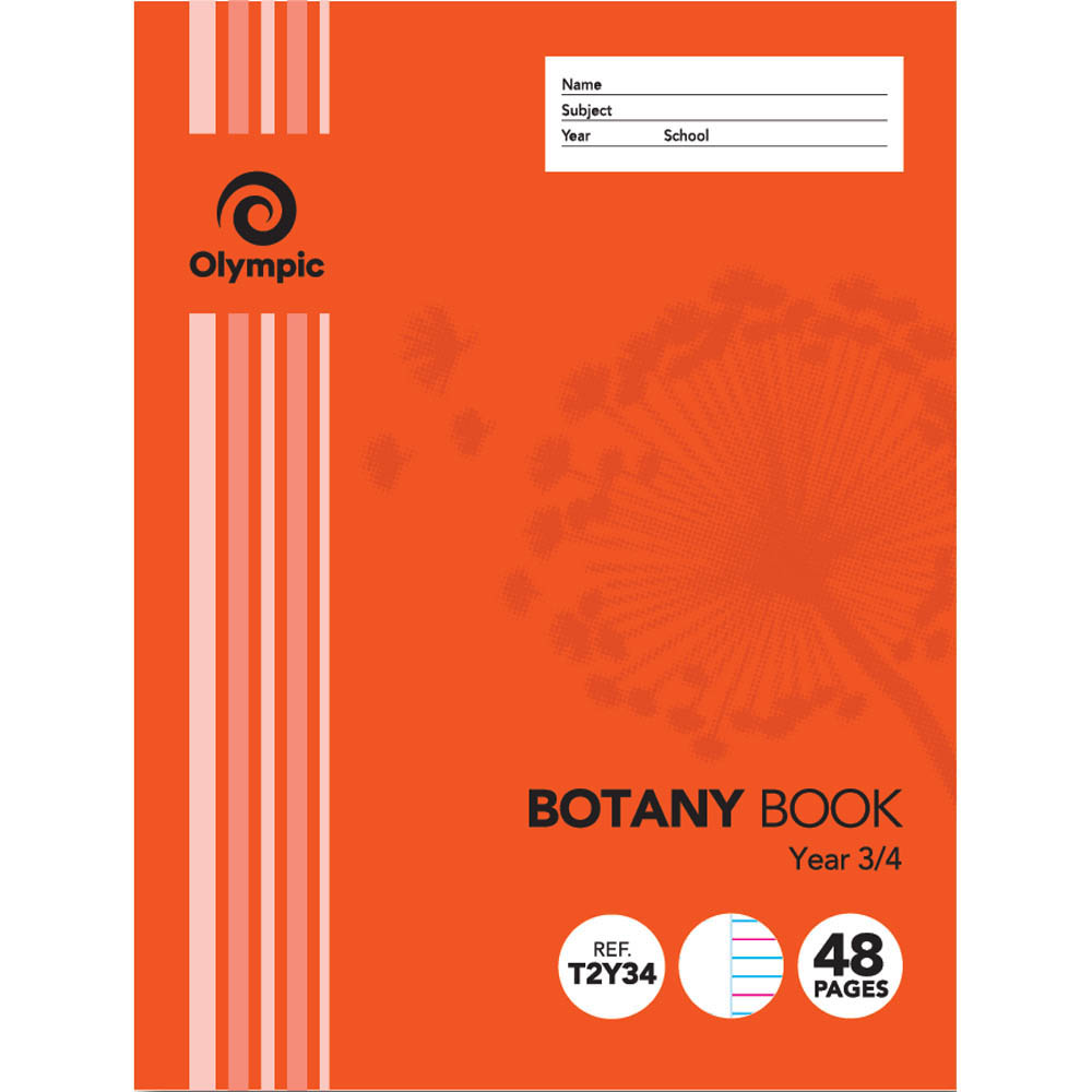 Image for OLYMPIC T2Y43 BOTANY BOOK QLD RULING YEAR 3/4 55GSM 48 PAGE 225 X 175MM from OFFICE NATIONAL CANNING VALE