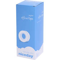 niceday office tape 12mm x 33m clear box 12