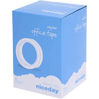 niceday office tape 12mm x 66m clear box 12