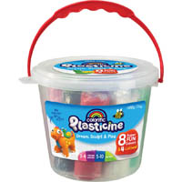 colorific plasticine funtubulous 600g assorted bucket
