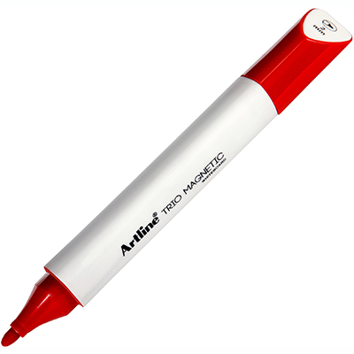 Image for ARTLINE TRIO MAGNETIC WHITEBOARD MARKER BULLET 2MM RED from Discount Office National