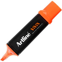 artline vivix highlighter chisel orange
