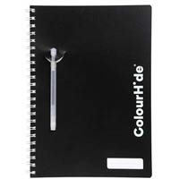 colourhide my trusty notebook 120 page a4 black