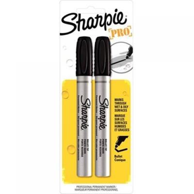 Image for SHARPIE PRO METAL PERMANENT MARKER BULLET 1.5MM BLACK PACK 2 from Office National Barossa