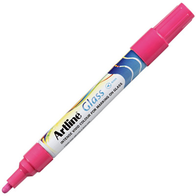Image for ARTLINE GLASS MARKER BULLET 2MM PINK from Discount Office National