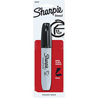 sharpie super permanent marker chisel 5.0mm black