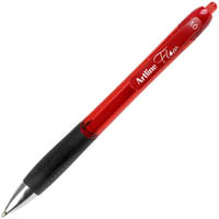 artline flow retractable ballpoint pen 1.0mm red box 12