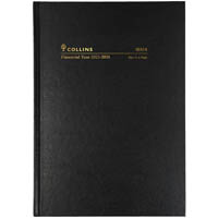 collins 18m4.p99 financial year diary day to page a5 black