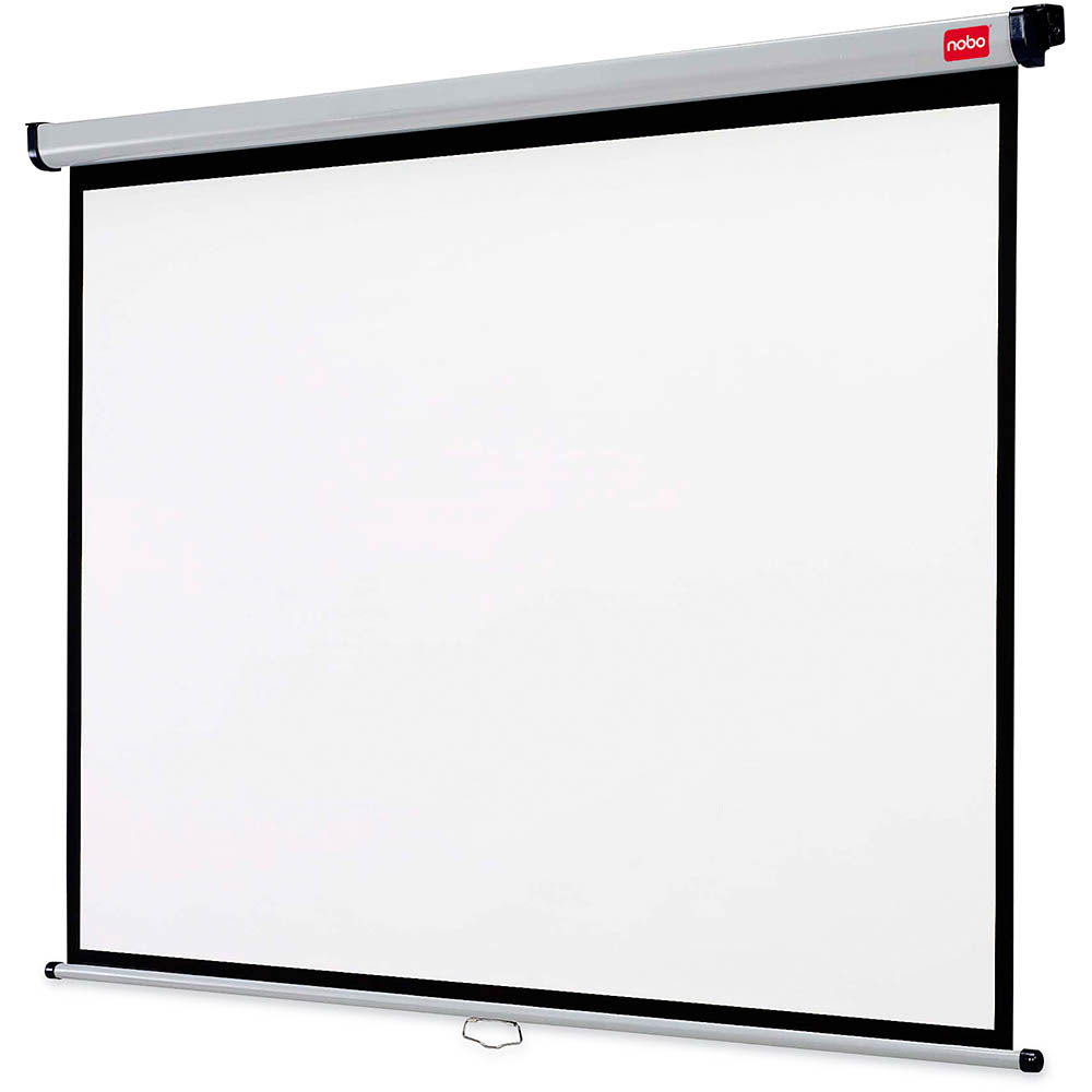 Image for NOBO PROJECTION SCREEN 16:10 WALL MOUNT 111 INCH 2400 X 1600MM WHITE from Office National Whyalla