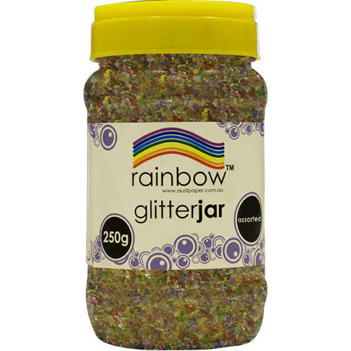 Image for RAINBOW GLITTER 250G JAR MULTI from Coleman's Office National