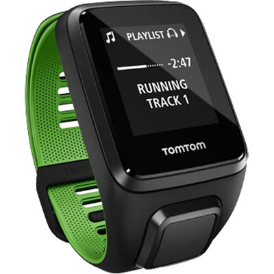 Image for TOMTOM RUNNER 3 CARDIO + MUSIC BLACK/GREEN LARGE from Two Bays Office National