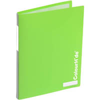 colourhide my custom display book medium weight refillable 20 pocket a4 green