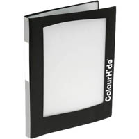 colourhide my take-a-look display book refillable 20 pocket a4 black