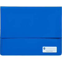 marbig polypick document wallet heavy duty a4 blue