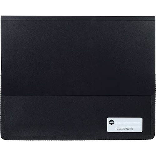Image for MARBIG POLYPICK DOCUMENT WALLET HEAVY DUTY A4 BLACK from OFFICE NATIONAL CANNING VALE