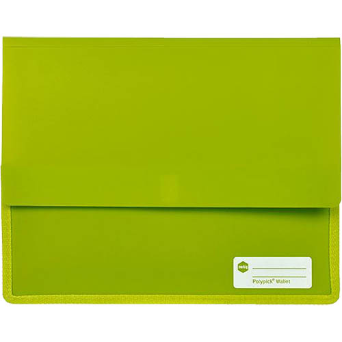 Image for MARBIG POLYPICK DOCUMENT WALLET HEAVY DUTY A4 LIME from OFFICE NATIONAL CANNING VALE