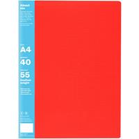colourhide my big display book non-refillable 40 pocket a4 red