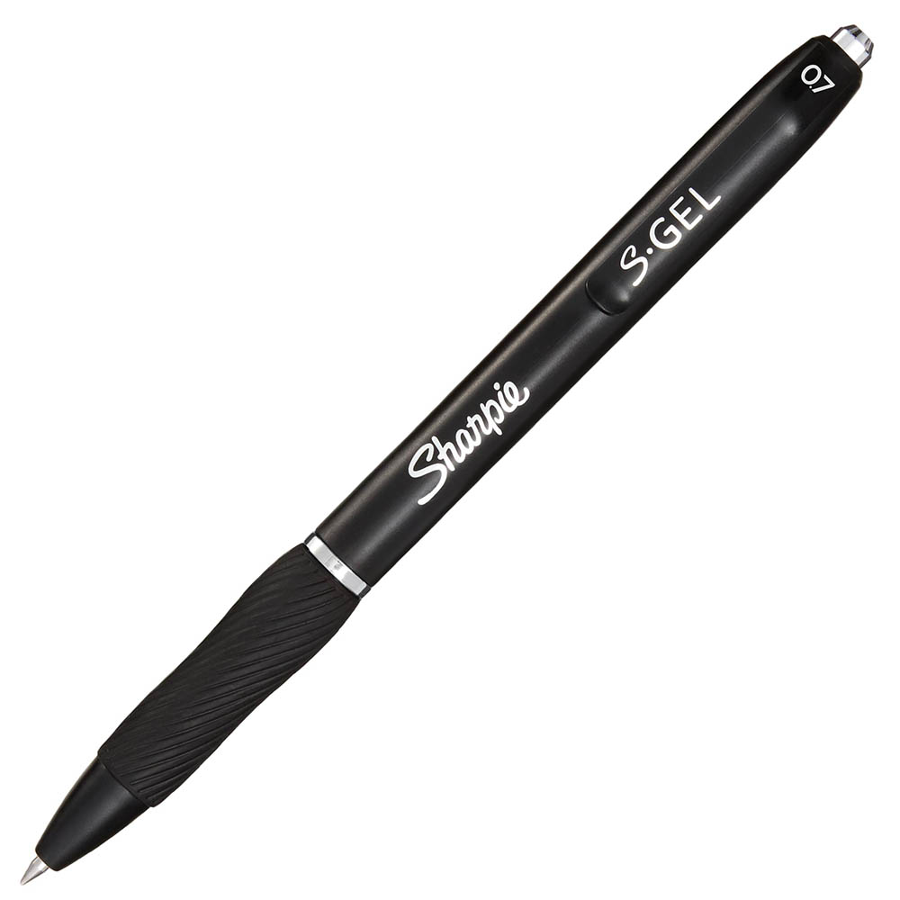 Image for SHARPIE S-GEL RETRACTABLE GEL INK PEN 0.7MM BLACK from OFFICE NATIONAL CANNING VALE