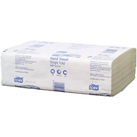 tork h3 advanced centrefold hand towel 1-ply 245 x 270mm white carton 24