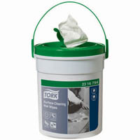 tork 2316794 surface cleaning wet wipes 1-ply bucket 72 wipes