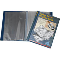 colby display book non-refillable insert cover 40 pocket a4 navy