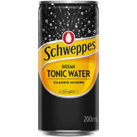 schweppes tonic water can 200ml carton 24