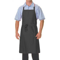 dnc full bib apron polyester/cotton with pocket