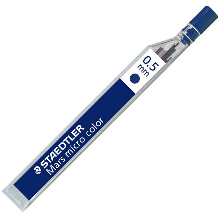 Image for STAEDTLER 254 MARS MICRO COLOR MECHNICAL PENCIL LEAD REFILLS 0.5MM HB BLUE TUBE 12 from Office National ONE Solution Business Supplies