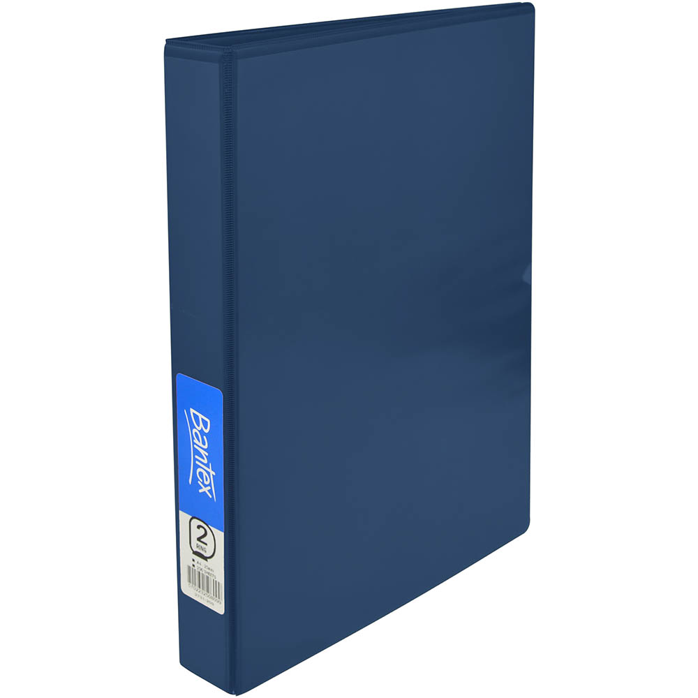 Image for BANTEX INSERT RING BINDER PP 2D 25MM A4 BLUE from OFFICE NATIONAL CANNING VALE