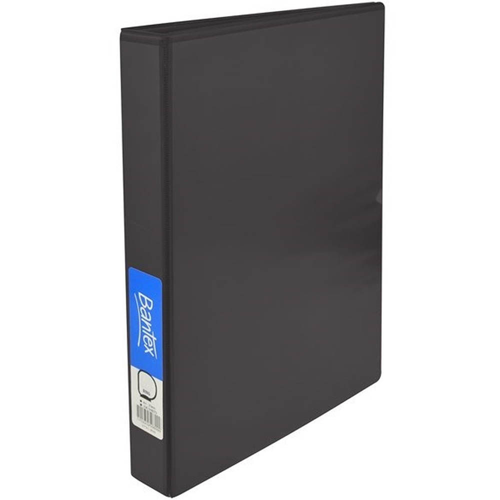 Image for BANTEX INSERT RING BINDER PP 3D 38MM A4 BLACK from Aztec Office National Melbourne