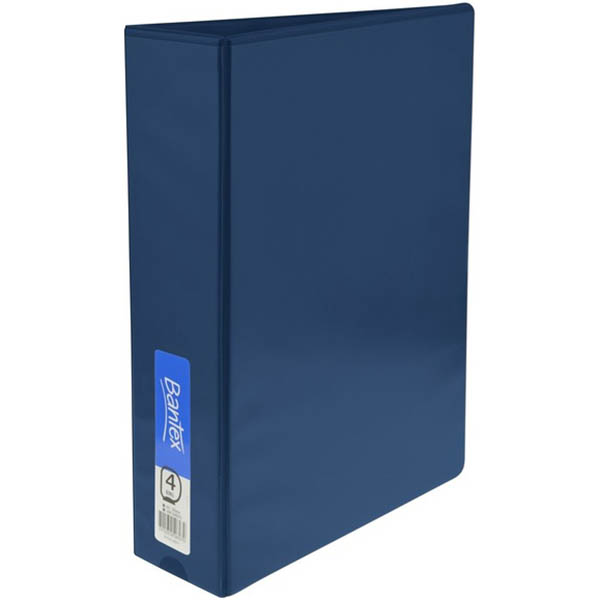 Image for BANTEX INSERT RING BINDER PP 4D 50MM A4 BLUE from Mackay Business Machines (MBM) Office National