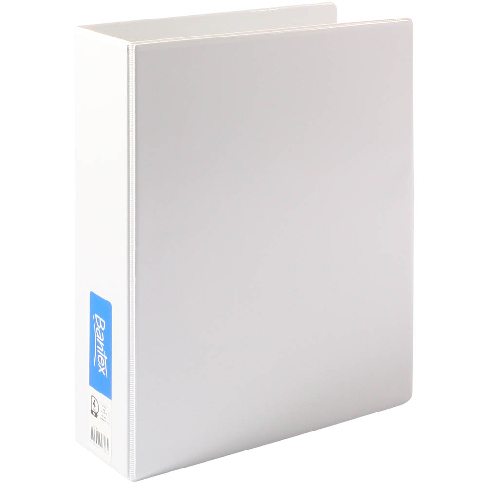 Image for BANTEX INSERT RING BINDER PP 4D 50MM A4 WHITE from Office National Barossa