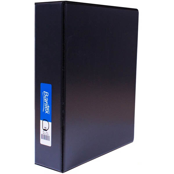 Image for BANTEX INSERT RING BINDER PP 4D 50MM A4 BLACK from Office National Sydney Stationery