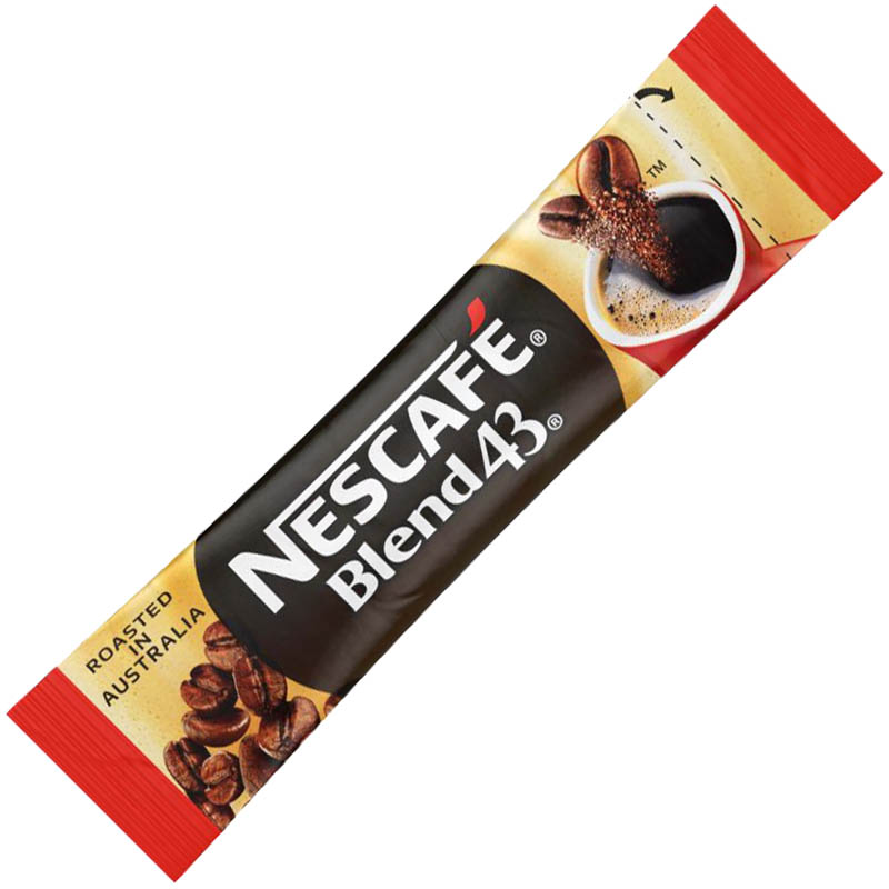 Image for NESCAFE BLEND 43 INSTANT COFFEE SINGLE SERVE STICKS 1.7G BOX 280 from Office National Sydney Stationery
