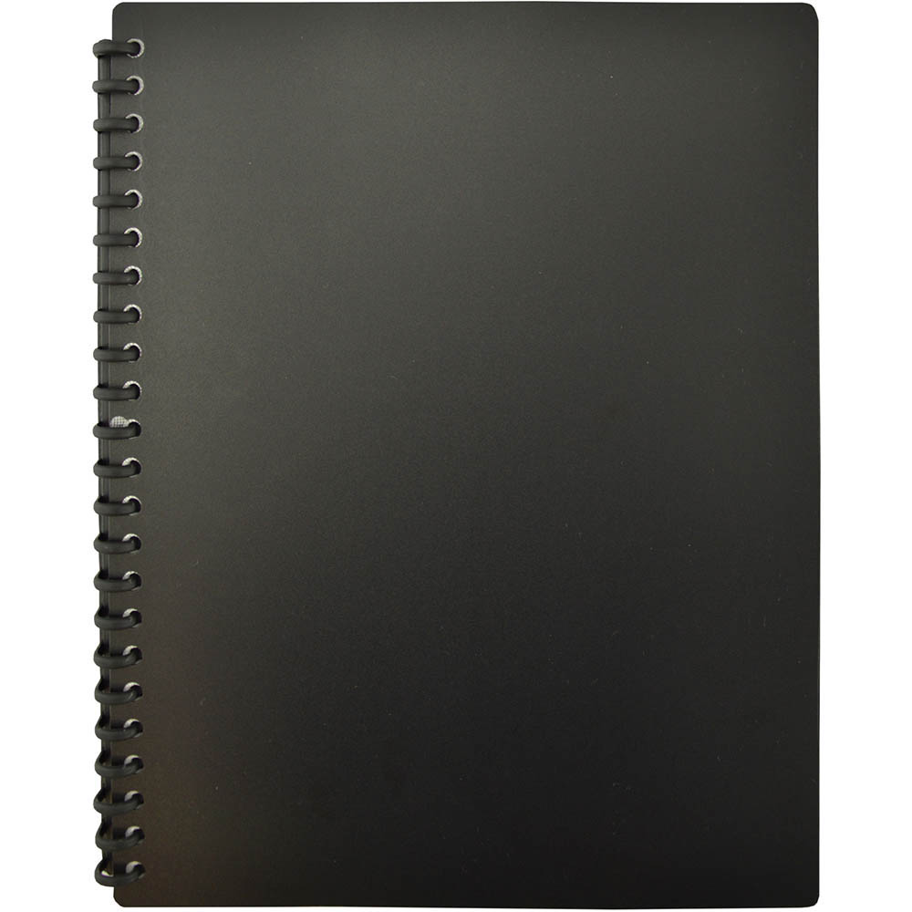Image for BANTEX EURO DISPLAY BOOK REFILLABLE 20 POCKET A4 BLACK from Ezi Office Supplies Gold Coast Office National