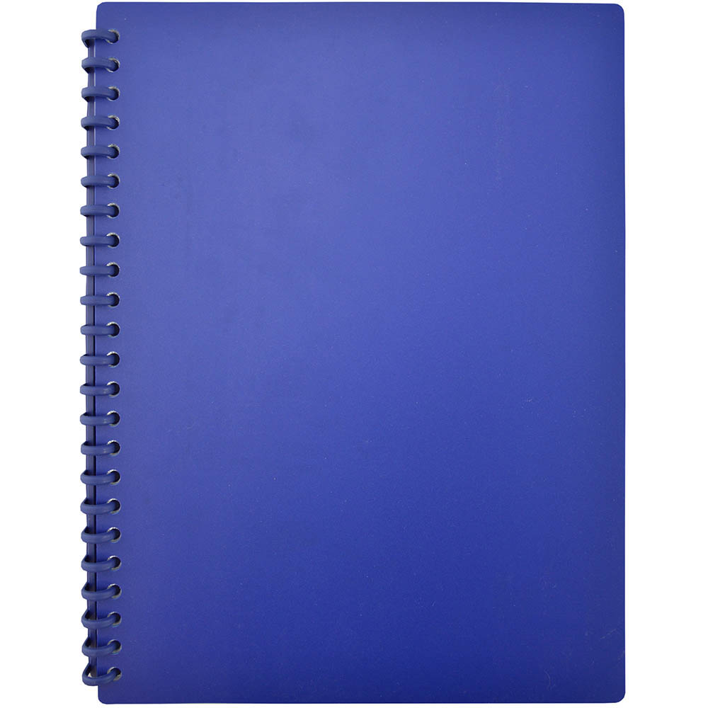 Image for BANTEX EURO DISPLAY BOOK REFILLABLE 20 POCKET A4 MID BLUE from SBA Office National - Darwin