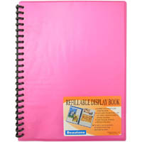 beautone cool frost display book refillable 20 pocket a4 red